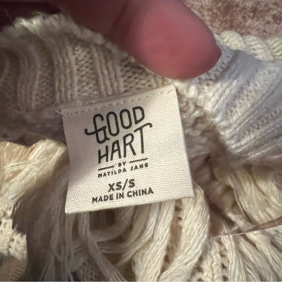 MATILDA JANE GOOD HART Mayfield Kimono Sweater in Cream Size XS - Picture 6 of 6